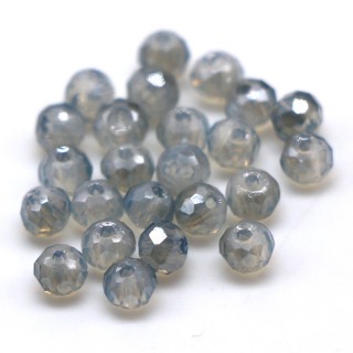 Бусины рондели 2*2мм (серый полупрозрачный)